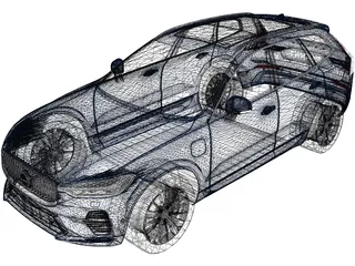 Volvo XC60 (2020) 3D Model preview