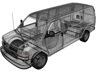 Chevrolet Express (2011) 3D Model preview