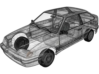 VAZ-2113 Lada Samara (1997) 3D Model preview