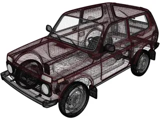 VAZ-21214 Lada Niva 4x4 (2012) 3D Model preview