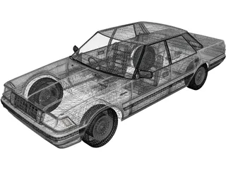 Toyota Crown (1983) 3D Model preview