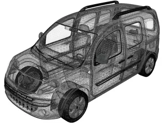 Renault Kangoo (2010) 3D Model preview