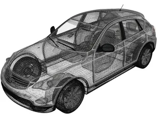 Infiniti EX 30d (2009) 3D Model preview