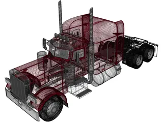 Peterbilt 379 (1987) 3D Model preview