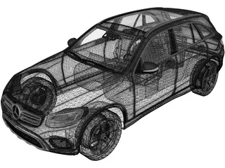 Mercedes-Benz GLC 250d (2016) 3D Model preview