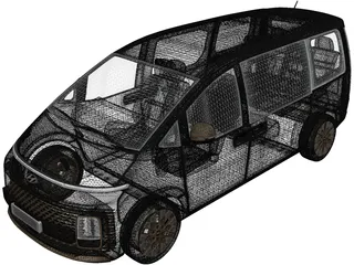 Hyundai Staria Lounge Premium (2021) 3D Model preview