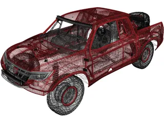 Honda Ridgeline Baja Race Truck (2016) 3D Model preview