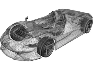McLaren Elva (2021) 3D Model preview