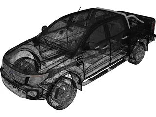 Ford Ranger (2012) 3D Model preview