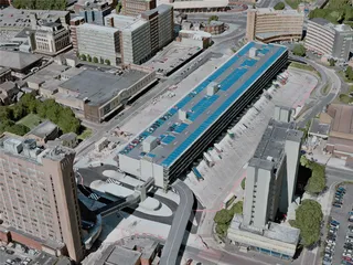 Preston City, UK (2020) 3D Model preview