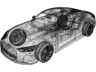 Audi RS e-tron GT 3D Model preview