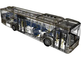 Mercedes-Benz Citaro 2 Turen (2011) 3D Model preview
