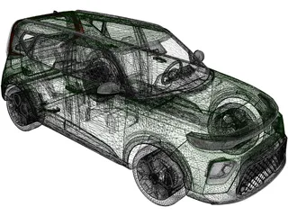 Kia Soul EX (2020) 3D Model preview