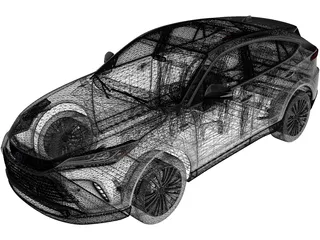 Toyota Venza (2021) 3D Model preview