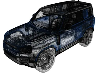 Land Rover Defender 90 (2020) 3D Model preview