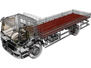 Mercedes-Benz Atego 1719 3D Model preview