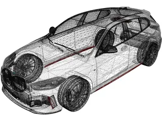 BMW 128ti 3D Model preview