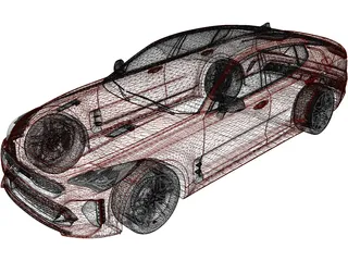 Kia Stinger GT FL (2022) 3D Model preview