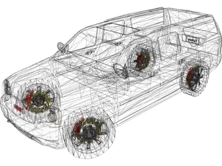 GMC Yukon 3D Model preview