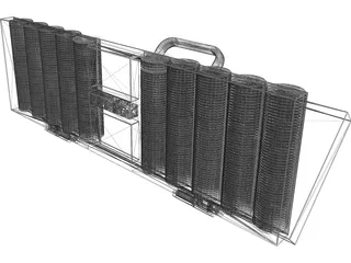 Poker Case 3D Model preview
