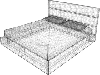 Bed 3D Model preview