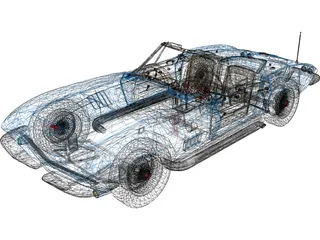 Chevrolet Corvette (1967) 3D Model preview