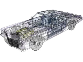 Chevrolet Impala (1972) 3D Model preview