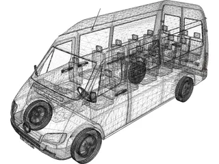 Mercedes-Benz Sprinter 3D Model preview