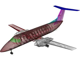 Embraer EMB 120 Brasilia 3D Model preview