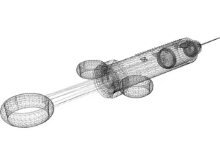 Hypodermic Styringe 3D Model preview