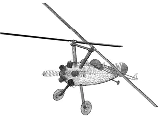 Autogyro Bushman 3D Model preview