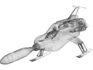UFO Interceptor 3D Model preview
