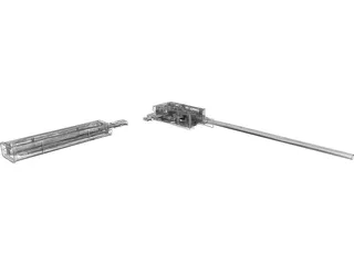 D-91 Sport Airsoft Gun Shooting Mechanisms 3D Model preview