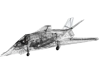 F-117 3D Model preview