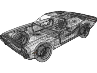 Dodge Challenger 3D Model preview