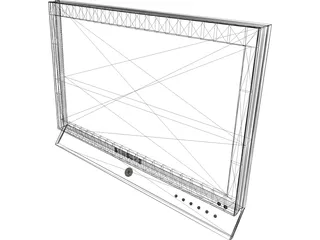 Samsung LCD TV 3D Model preview