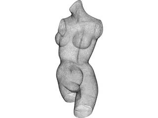 Woman Statue 3D Model preview