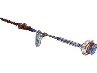 Portable Hedge Trimmer 3D Model preview