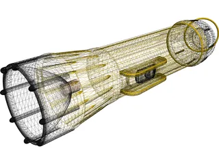 Flashlight 3D Model preview