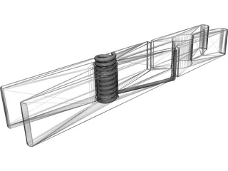Clothes Pin 3D Model preview