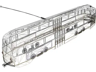 Train Car 3D Model preview