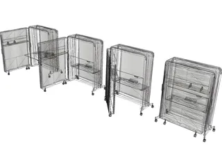 Mobile Stand 3D Model preview