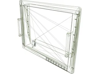 Barco Ruggedised Display 19 Inch 3D Model preview