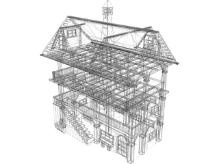 Rustic Home 3D Model preview