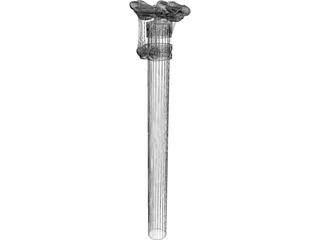 Bicycle Seatpost 3D Model preview