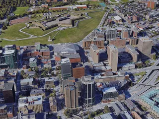 Halifax City, Canada (2021) 3D Model preview