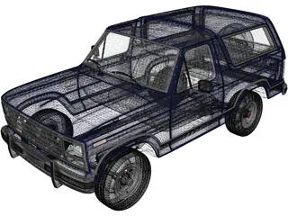 Ford Bronco (1982) 3D Model preview