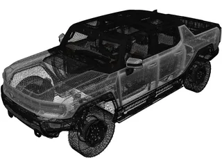 GMC Hummer EV (2022) 3D Model preview