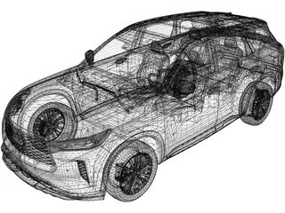 Infiniti QX60 (2022) 3D Model preview