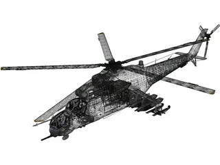 Mil Mi-24 Hind D 3D Model preview